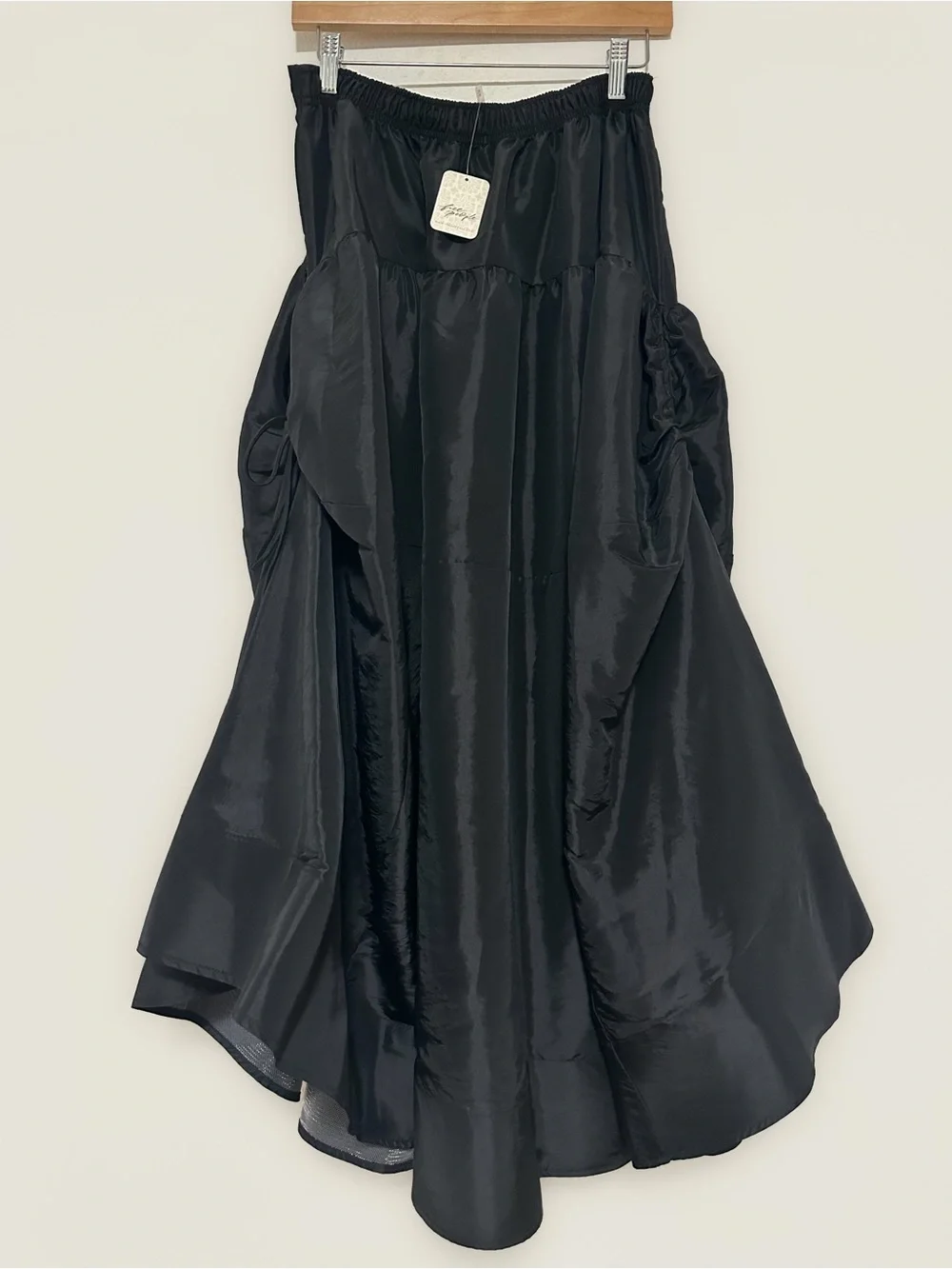Free People Emory Drop Waist Midi in Black size Medium NWT
